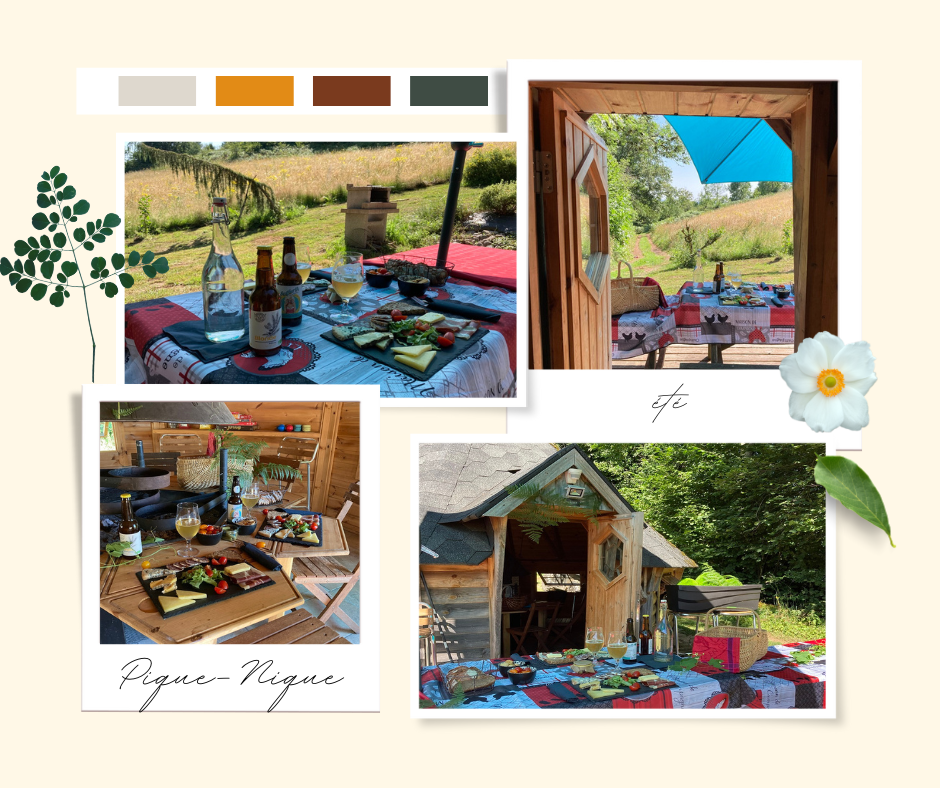 Pique- Nique dans les cabanes dans les arbres