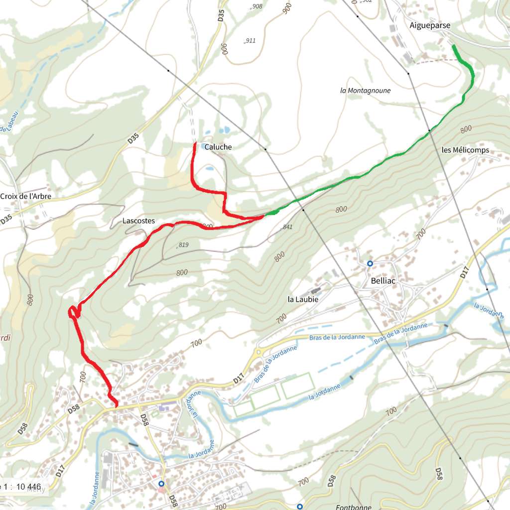 ETAPE 1- Caluche-Aigueparse-Saint Simon