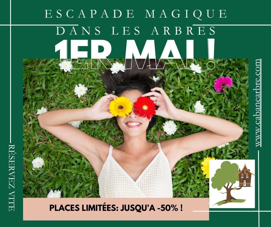 cabane arbre we 1er mai !