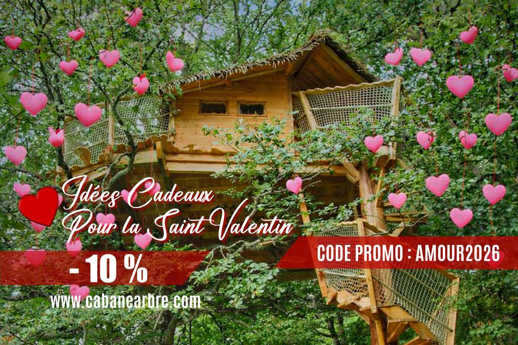 Saint-Valentin - séjour cabanes dans les arbres